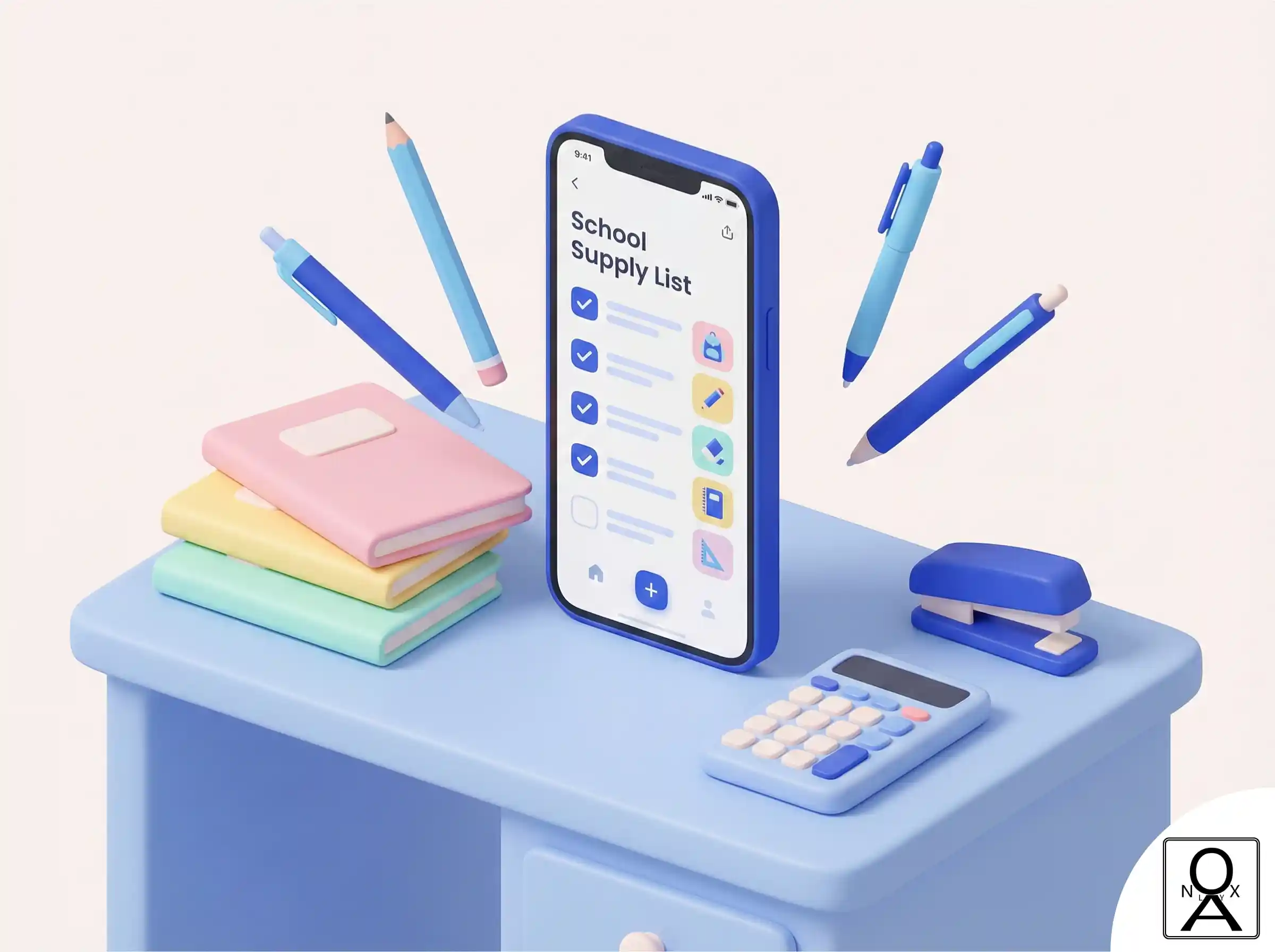 Stationery School Supply List App